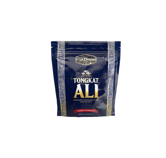 Café Tongkat Ali de Vida Divina en bolsa, mezcla premium para energía y bienestar diario.